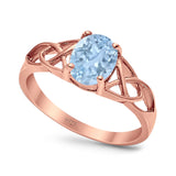 Oval Celtic Trinity Knot Ring