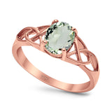 Oval Celtic Trinity Knot Ring