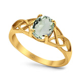 Oval Celtic Trinity Knot Ring