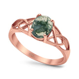 Oval Celtic Trinity Knot Ring