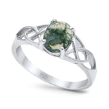 Oval Celtic Trinity Knot Ring