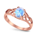 Oval Celtic Trinity Knot Ring