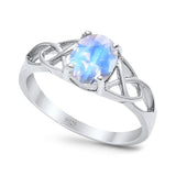 Oval Celtic Trinity Knot Ring