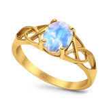 Oval Celtic Trinity Knot Ring