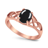 Oval Celtic Trinity Knot Ring