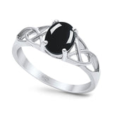 Oval Celtic Trinity Knot Ring