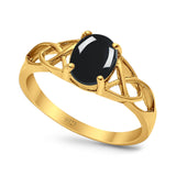 Oval Celtic Trinity Knot Ring