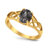 Oval Celtic Trinity Knot Ring