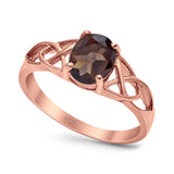 Oval Celtic Trinity Knot Ring