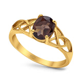 Oval Celtic Trinity Knot Ring