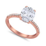 Art Deco Oval Natural Stone Wedding Ring