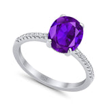 Art Deco Oval Natural Stone Wedding Ring