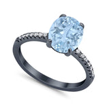 Art Deco Oval Natural Stone Wedding Ring