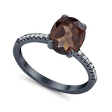 Art Deco Oval Natural Stone Wedding Ring