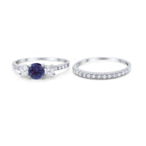 Three Stone Round Vintage Style Ring