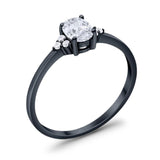 Art Deco Oval Natural Stone Wedding Ring