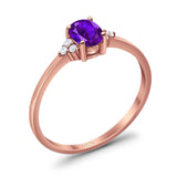 Art Deco Oval Natural Stone Wedding Ring