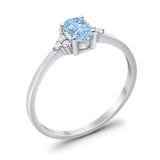 Art Deco Oval Natural Stone Wedding Ring