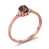 Art Deco Oval Natural Stone Wedding Ring