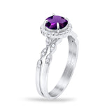 Two Piece Art Deco Halo Ring