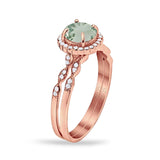Two Piece Art Deco Halo Ring