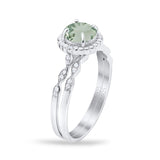 Two Piece Art Deco Halo Ring