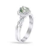 Two Piece Art Deco Halo Ring