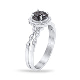 Two Piece Art Deco Halo Ring