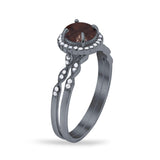 Two Piece Art Deco Halo Ring