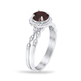 Two Piece Art Deco Halo Ring