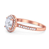 Art Deco Oval Natural Stone Wedding Ring