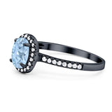 Art Deco Oval Natural Stone Wedding Ring