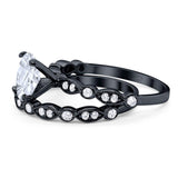 Two Piece Oval Natural Stone Ring
