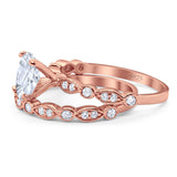 Two Piece Oval Natural Stone Ring