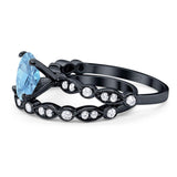 Two Piece Oval Natural Stone Ring