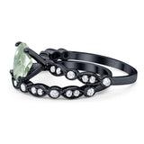 Two Piece Oval Natural Stone Ring