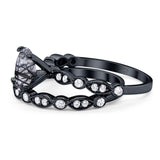 Two Piece Oval Natural Stone Ring