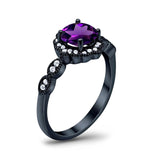 Art Deco Halo Floral Ring