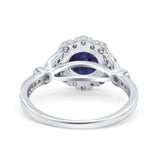 Art Deco Halo Engagement Ring