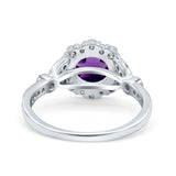 Art Deco Halo Engagement Ring