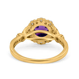 Art Deco Halo Engagement Ring