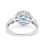 Art Deco Halo Engagement Ring