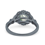 Art Deco Halo Engagement Ring