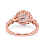 Art Deco Halo Engagement Ring