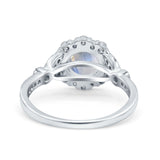 Art Deco Halo Engagement Ring