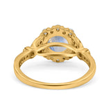 Art Deco Halo Engagement Ring