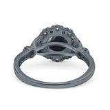 Art Deco Halo Engagement Ring