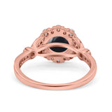 Art Deco Halo Engagement Ring