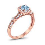 Vintage Round Natural Stone Beaded Ring