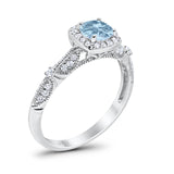 Vintage Round Natural Stone Beaded Ring